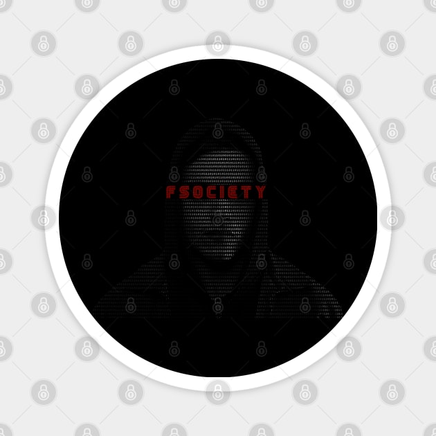 Elliott mr. robot - f.society.dat Magnet by Uwaki